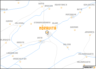 map of Moraviţa