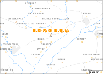 map of Moravská Nová Ves