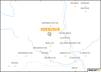 map of Moravska