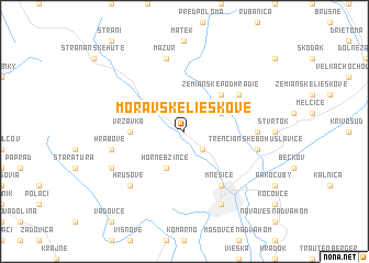 map of Moravské Lieskové