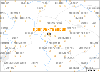 map of Moravský Beroun