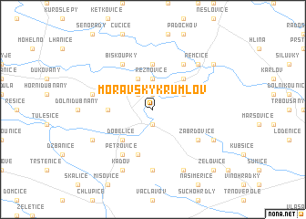 map of Moravský Krumlov