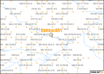 map of Morawiany