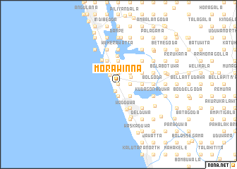 map of Morawinna