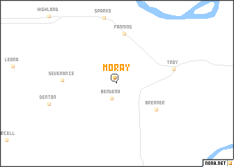 map of Moray