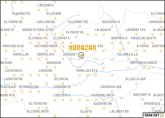 map of Morazán