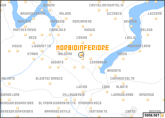 map of Morbio Inferiore