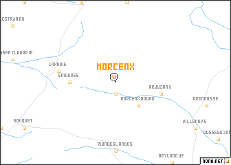 map of Morcenx