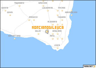 map of Morciano di Leuca