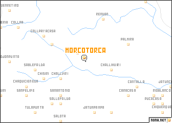 map of Morcotorca