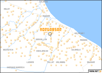 map of Mordāb Sar