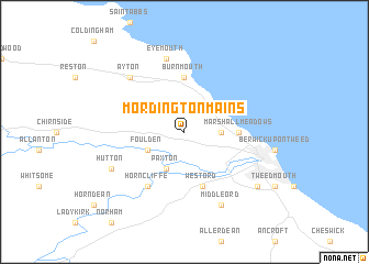 map of Mordington Mains