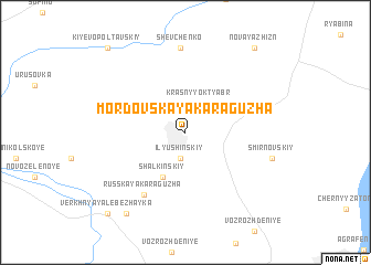 map of Mordovskaya Karaguzha