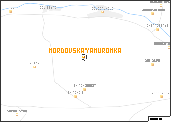map of Mordovskaya Muromka