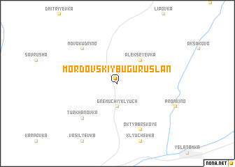 map of Mordovskiy Buguruslan