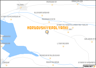 map of Mordovskiye Polyanki