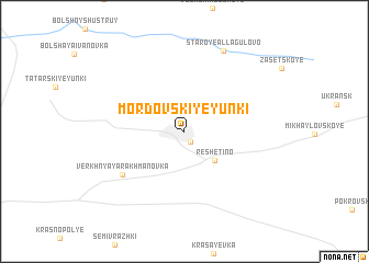 map of Mordovskiye Yunki