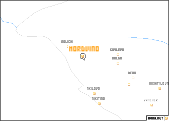 map of Mordvino