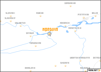 map of Mordvin