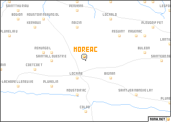 map of Moréac