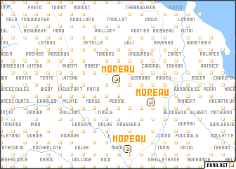 map of Moreau