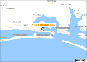 map of Morehead City