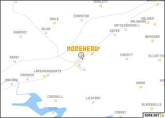 map of Morehead