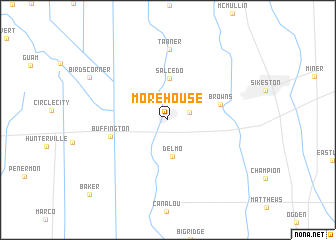 map of Morehouse