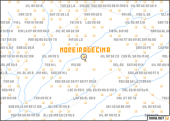 map of Moreira de Cima