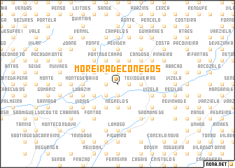 map of Moreira de Conegos