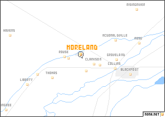 map of Moreland