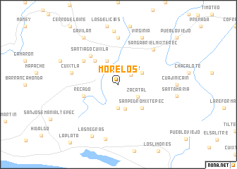 map of Morelos