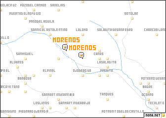 map of Morenos