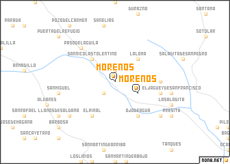 map of Morenos