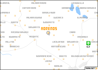 map of Morenos