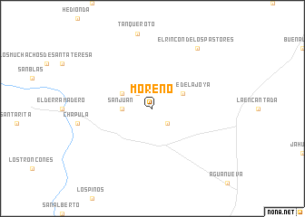 map of Moreno