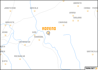 map of Moreno