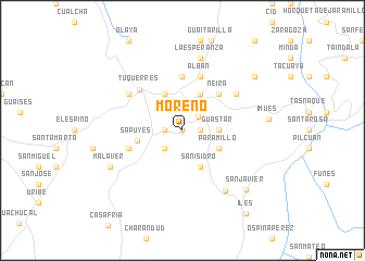 map of Moreno