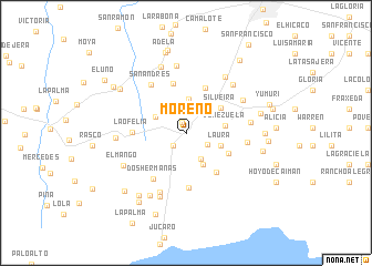 map of Moreno