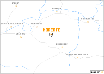 map of Morente