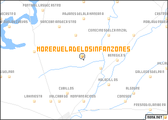 map of Moreruela de los Infanzones