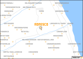 map of Moresco