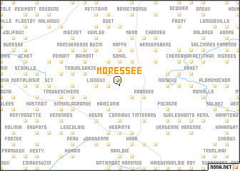 map of Moressée