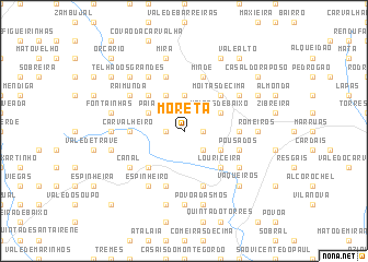 map of Moreta