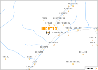 map of Moretta