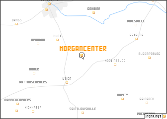 map of Morgan Center