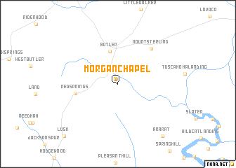 map of Morgan Chapel