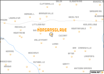 map of Morgans Glade