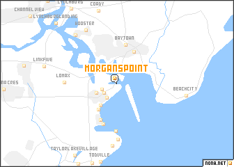 map of Morgans Point