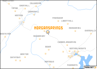 map of Morgan Springs